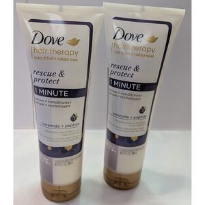 Dove Hair Therapy Serum + Conditioner Unisex 7.9oz White New Repairing Ceramide